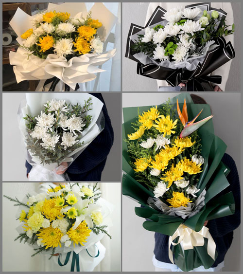 福建福州福清市三山镇后郑村白事花束代送